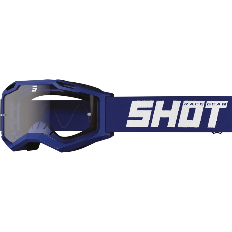 Kinder motorcrossbril Shot Rocket Kid 2.0 blauw (helder plexi)