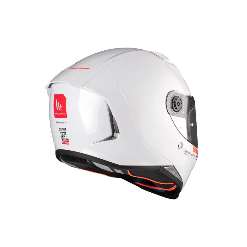 MT REVENGE 2 S SOLID A0 integraal motorhelm glanzend wit