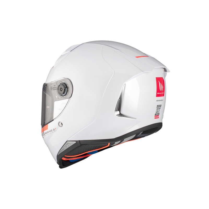 MT REVENGE 2 S SOLID A0 integraal motorhelm glanzend wit