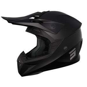 Motorcrosshelm Shot Pulse Solid 2.0 zwart mat