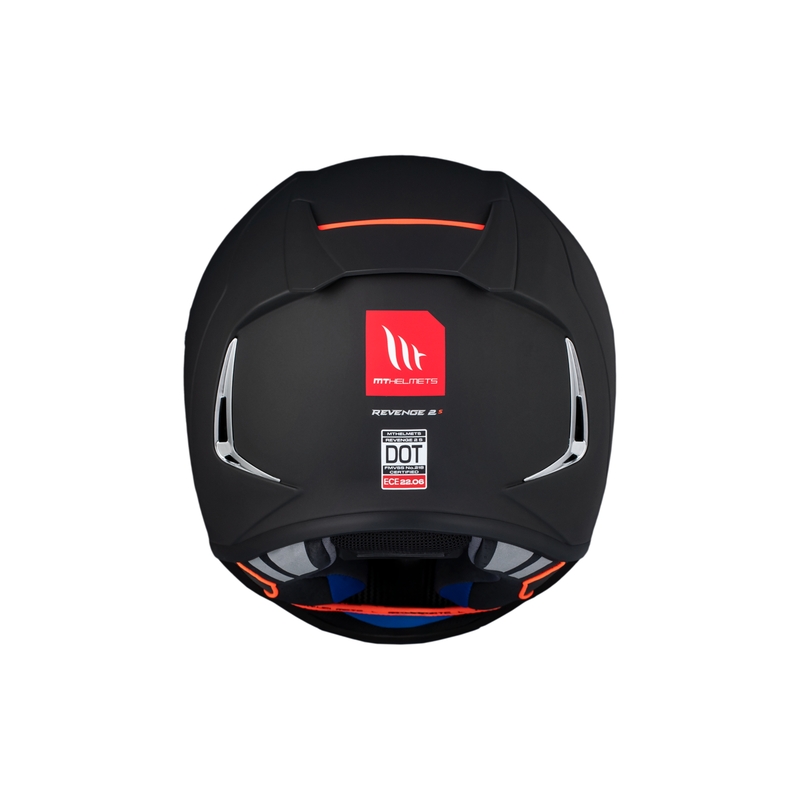 MT REVENGE 2 S SOLID A1 integraal motorhelm matzwart