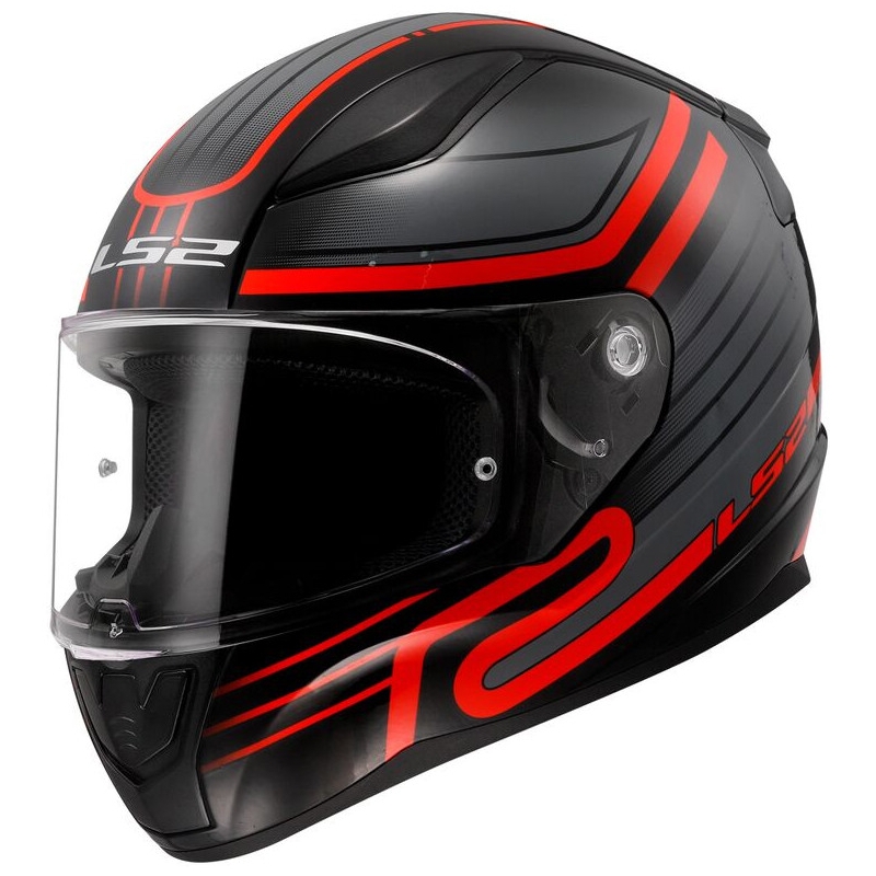 Integraalhelm LS2 FF353 RAPID II Circuit zwart-rood glanzend