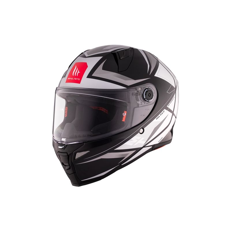 MT REVENGE 2 S HATAX B2 zwart-grijs-wit integraal motorhelm