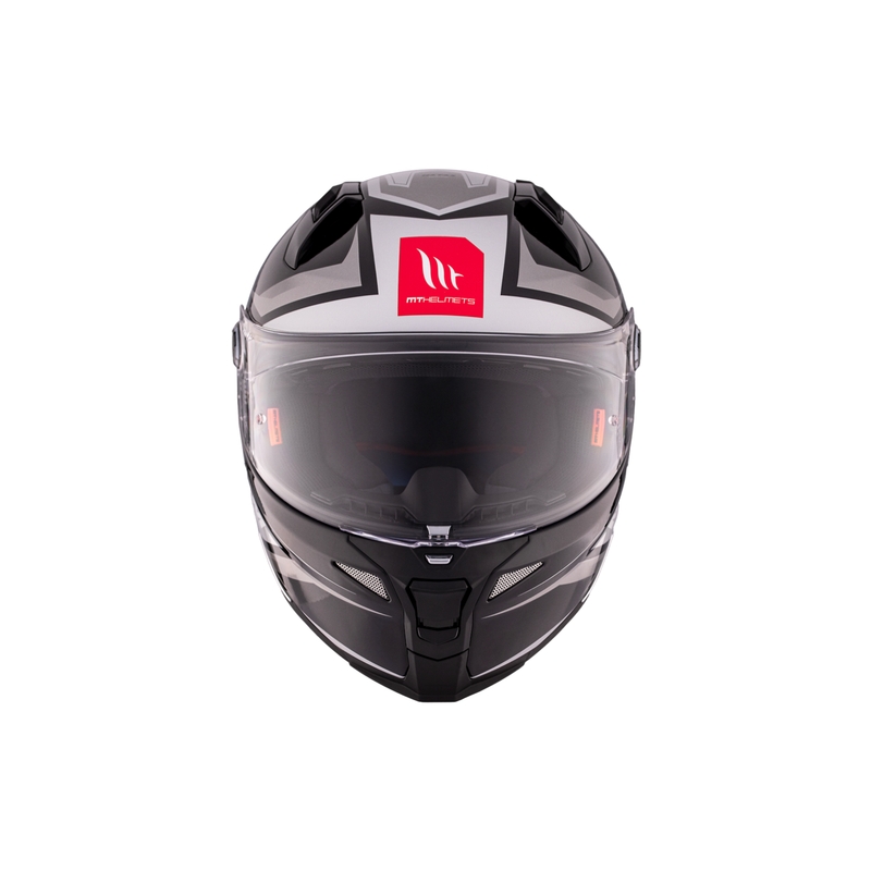 MT REVENGE 2 S HATAX B2 zwart-grijs-wit integraal motorhelm