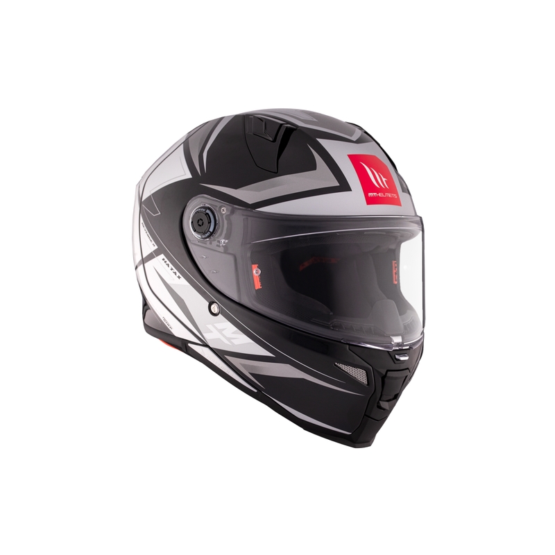 MT REVENGE 2 S HATAX B2 zwart-grijs-wit integraal motorhelm