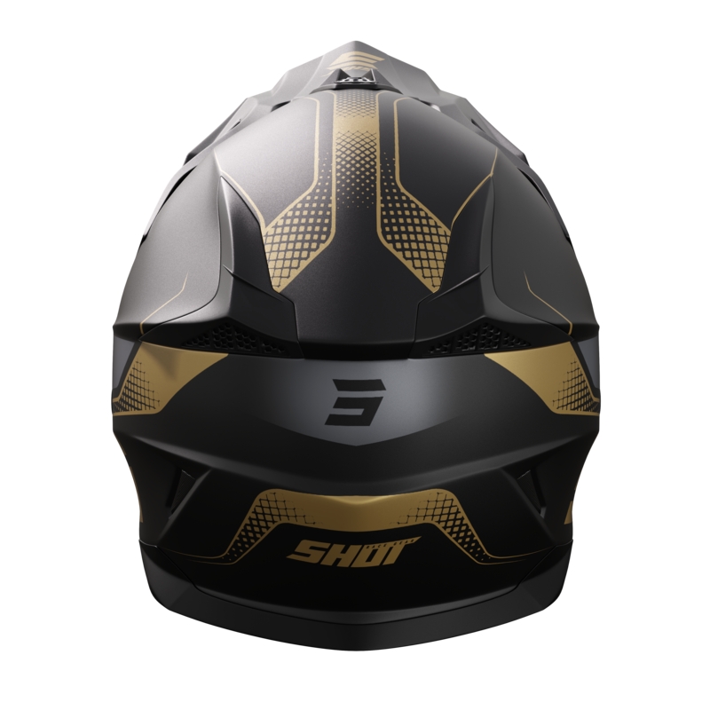 Shot Pulse Edge motorcrosshelm goud mat uitverkoop