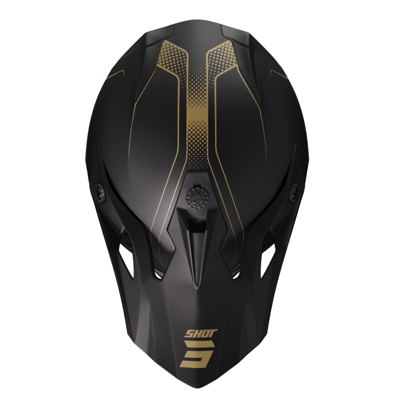 Shot Pulse Edge motorcrosshelm goud mat uitverkoop