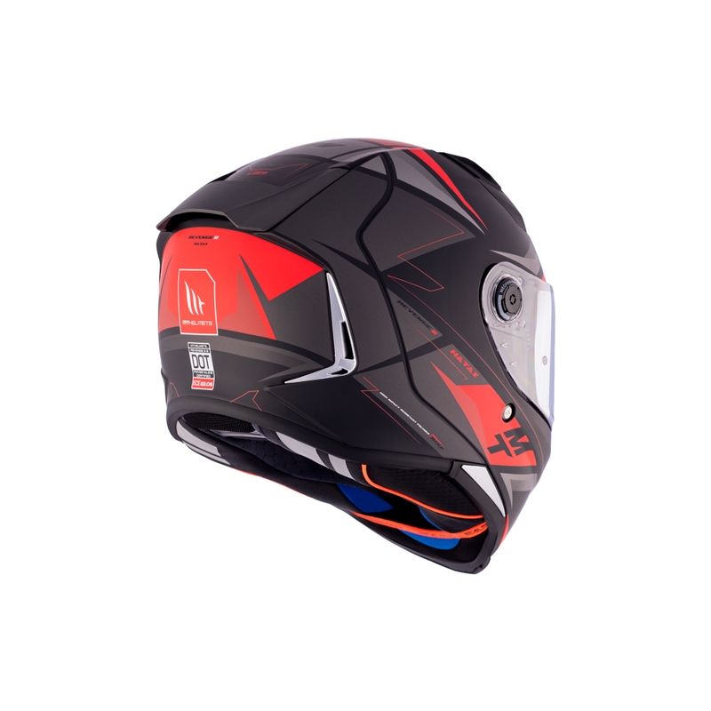 MT REVENGE 2 S HATAX B5 zwart-grijs-rood integraal motorhelm