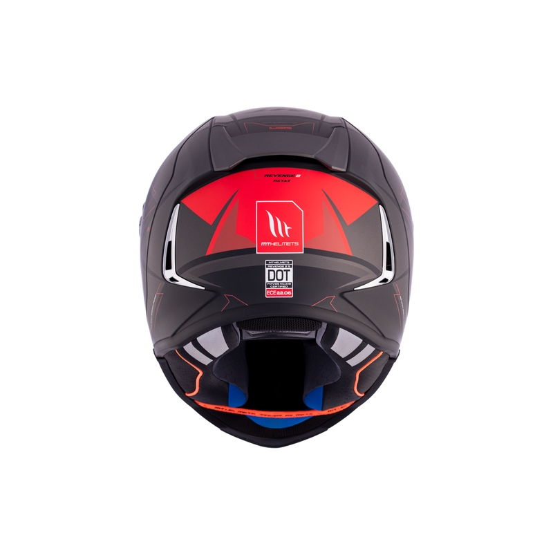 MT REVENGE 2 S HATAX B5 zwart-grijs-rood integraal motorhelm