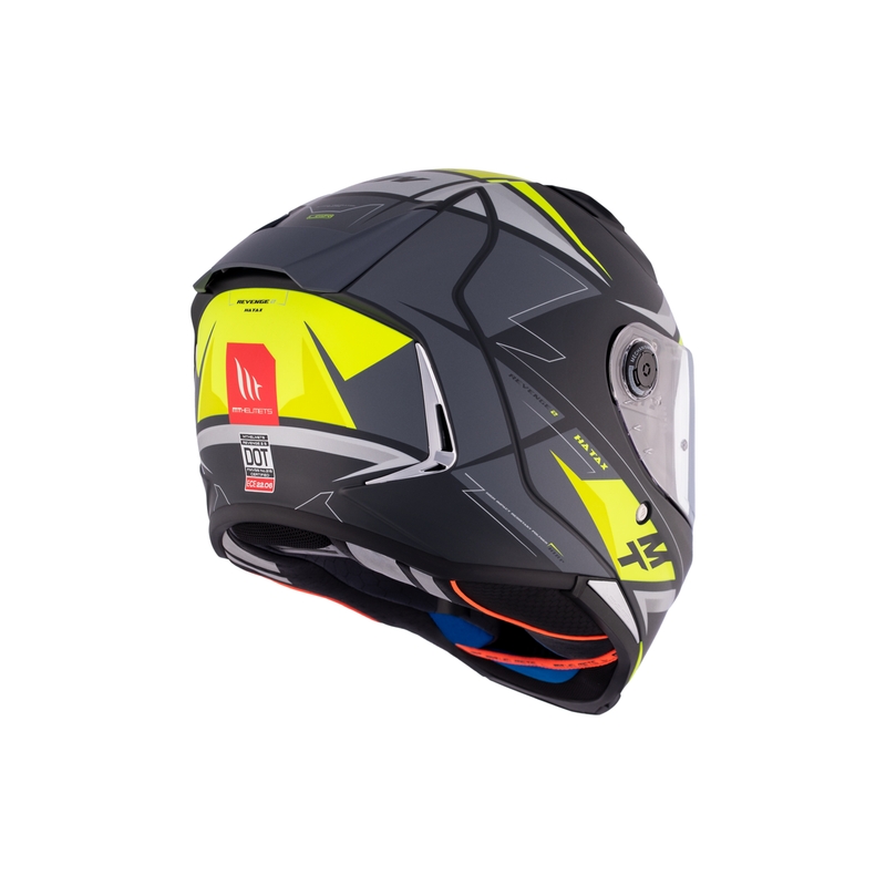 MT REVENGE 2 S HATAX C3 zwart-grijs-geel integraal motorhelm