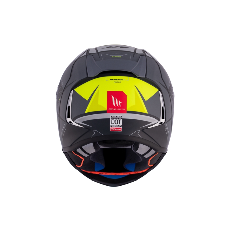 MT REVENGE 2 S HATAX C3 zwart-grijs-geel integraal motorhelm