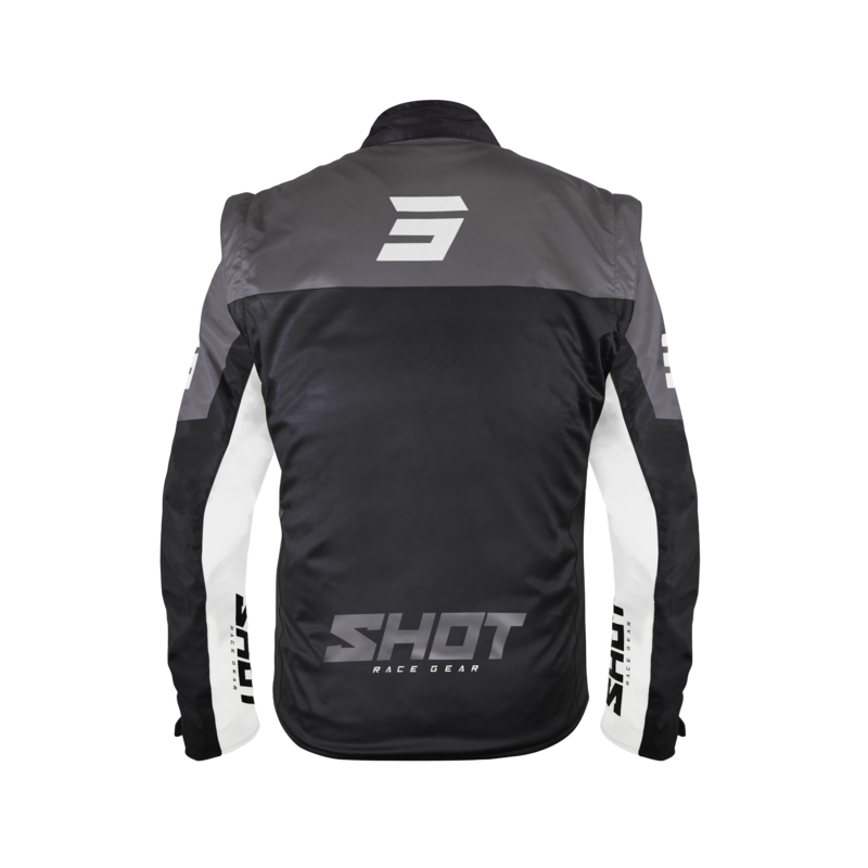Softshell jas Shot Softshell Lite zwart en wit