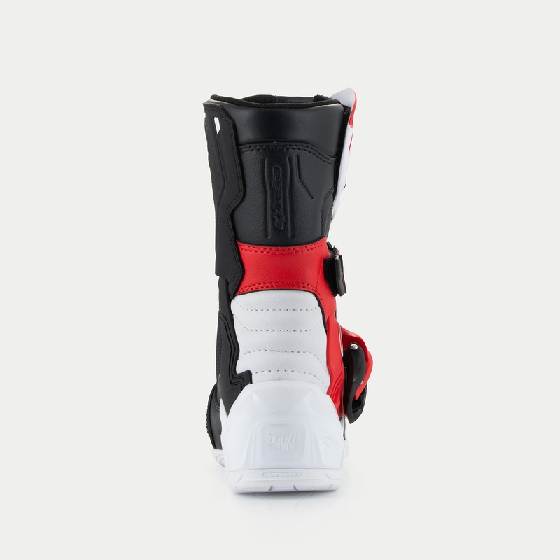 Alpinestars Tech 3S Kindermotorlaarzen Zwart-Wit-Rood