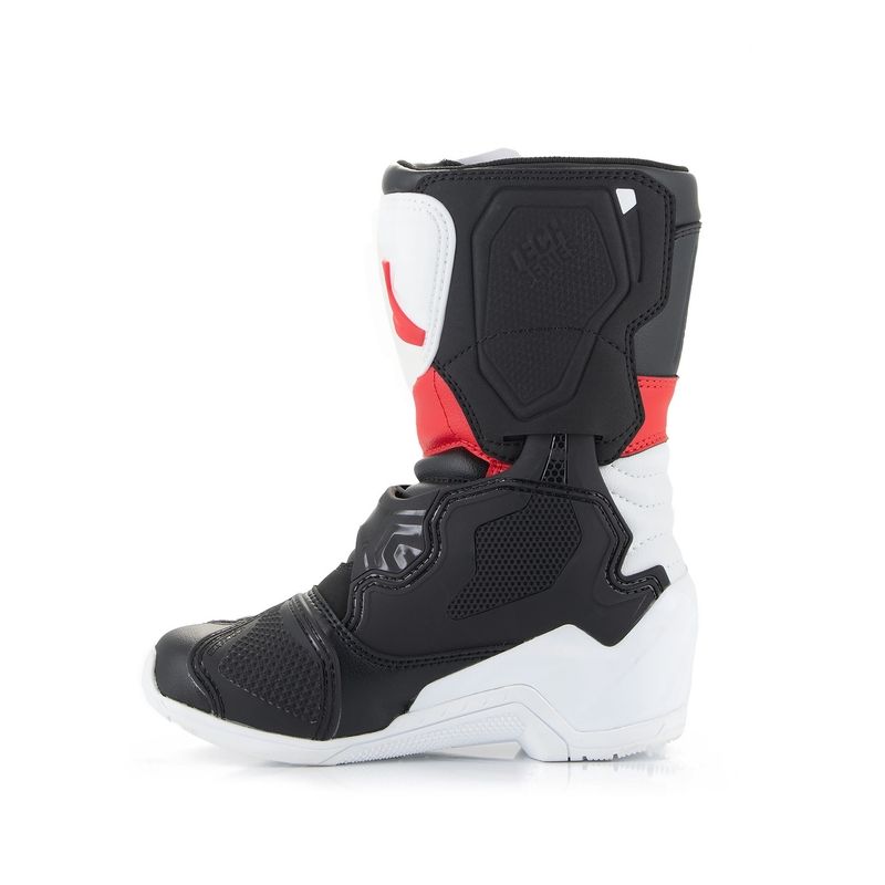 Alpinestars Tech 3S Kindermotorlaarzen Zwart-Wit-Rood