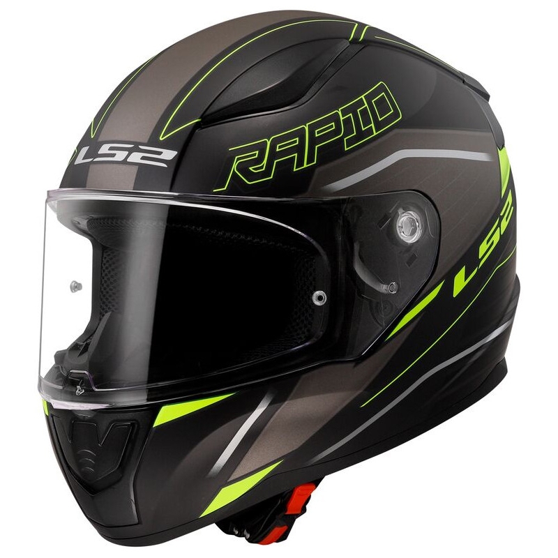 Integraal motorhelm LS2 FF353 RAPID II Rokku zwart-fluo geel