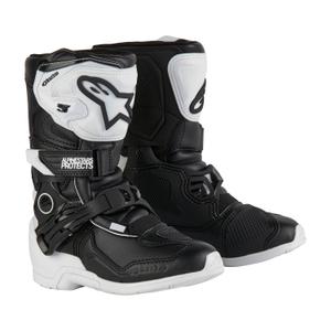 Alpinestars Tech 3S Kids 2024 Wit met zwarte motorlaarzen voor kinderen