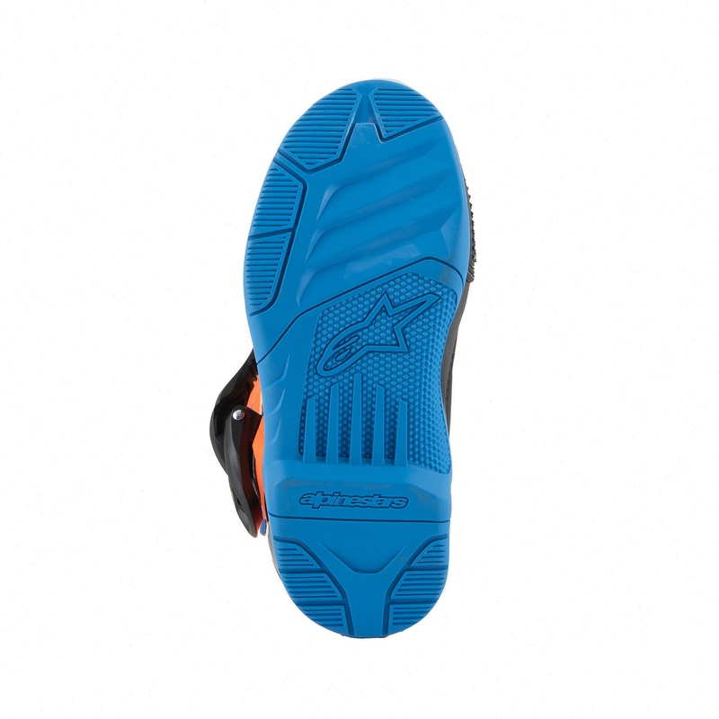 Alpinestars Tech 3S Kids Fluo Orange-Blue-Fluo Yellow-Black Motorfietslaarzen voor kinderen