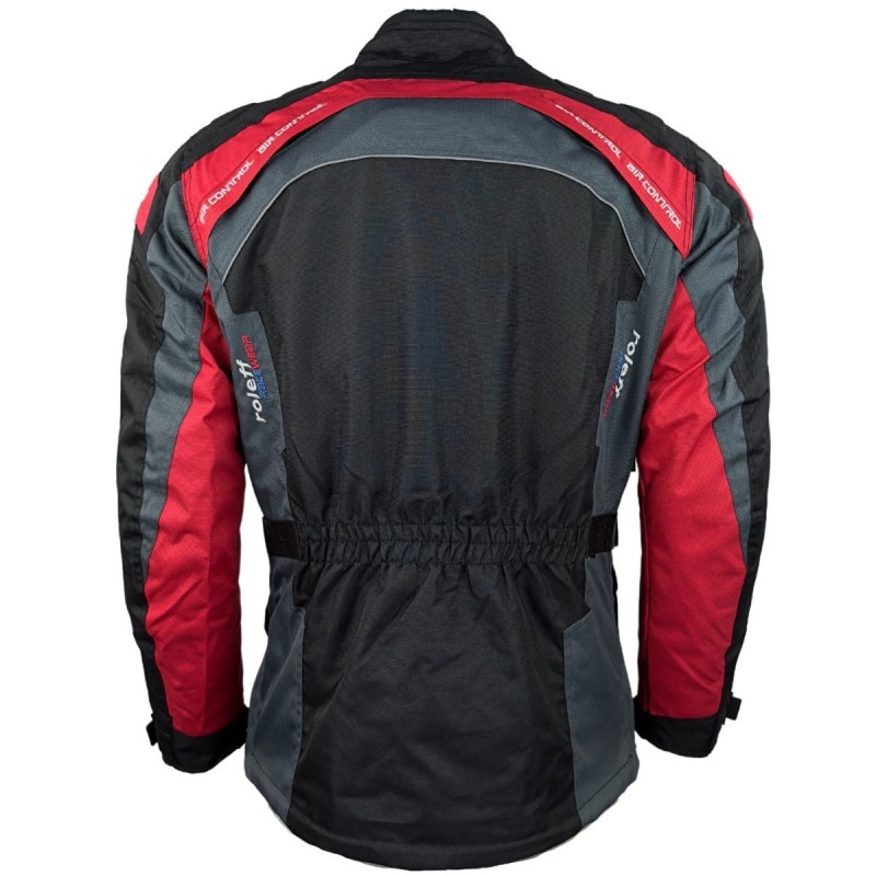 Roleff Liverpool motorjack zwart-rood