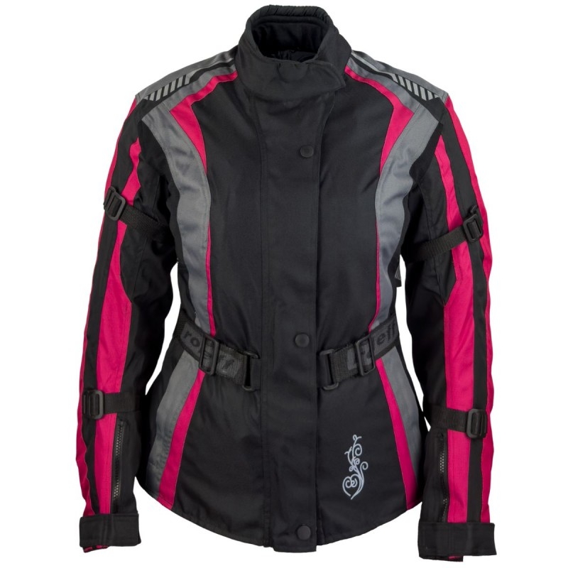 Damesmoto Roleff Estretta zwart-roze-grijs
