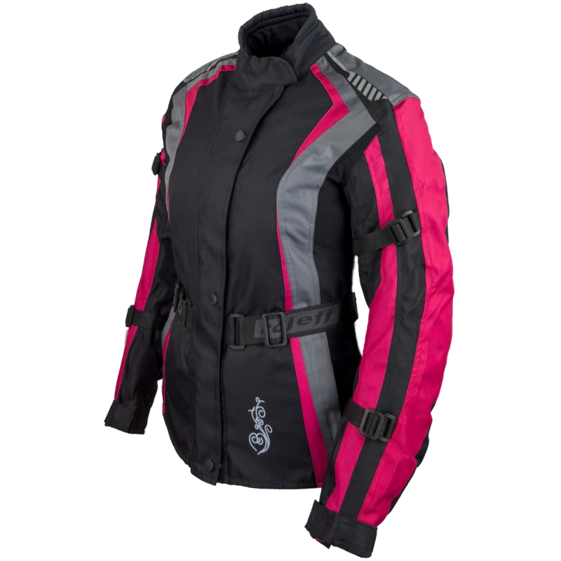 Damesmoto Roleff Estretta zwart-roze-grijs