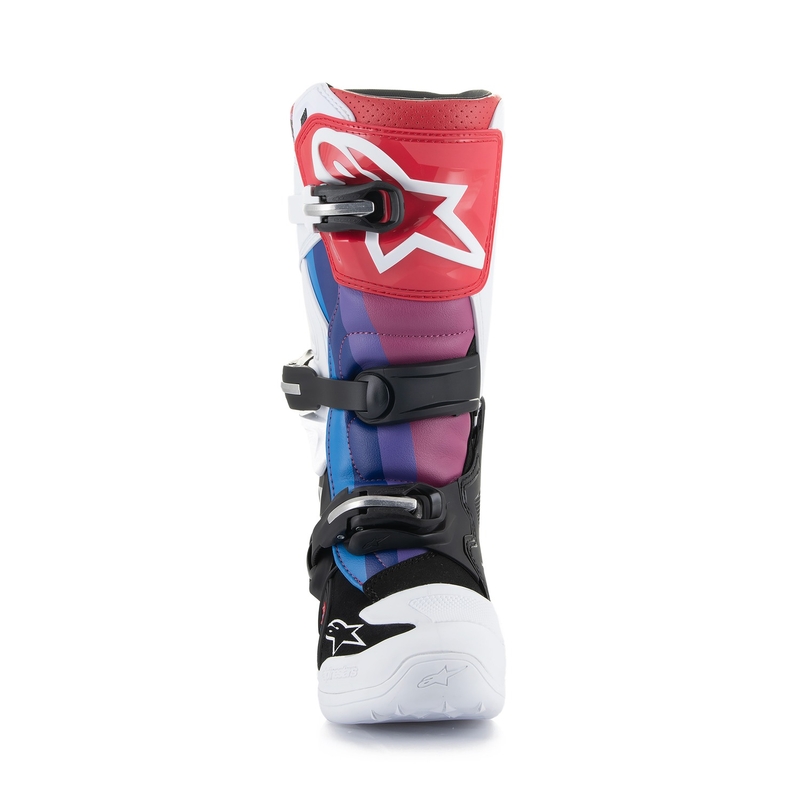 Alpinestars Tech 7 S Kindercrosslaarzen Wit-Zwart-Rood-Blauw-Paars