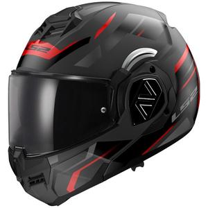 Opklapbare motorhelm LS2 FF906 Advant Kuka zwart-rood mat