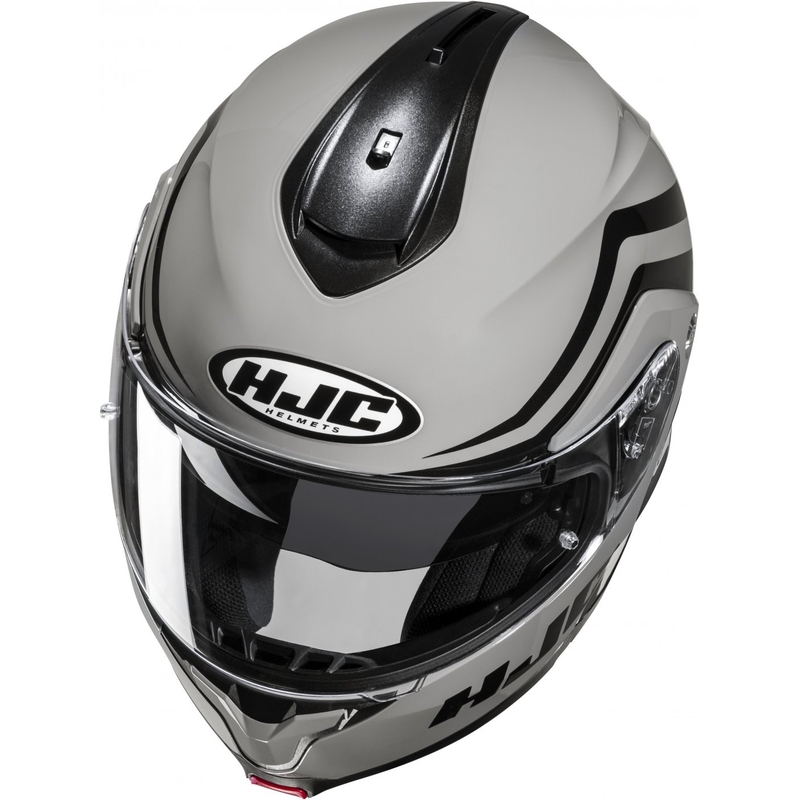 Opklapbare motorhelm HJC C91N Nepos MC5 grijs-zwart
