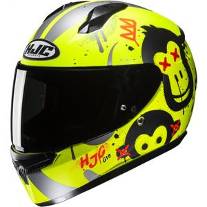 Kinder integraalhelm HJC C10 Geti MC3HSF fluo geel