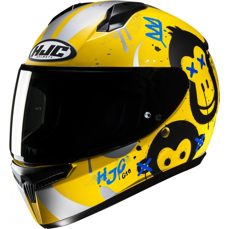 Integraalhelm voor kinderen HJC C10 Geti MC3SF geel
