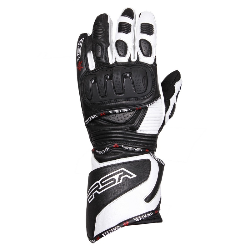 Rukavice na motorku RSA Gappa černo-bílé výprodej