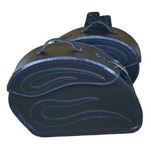 Leren motortassen RSA S152 zwart 18 l