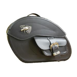 Leren motortassen RSA S262 zwart 26 l
