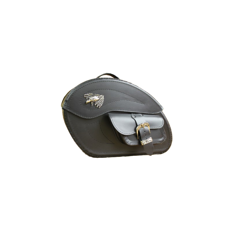 Leren motortassen RSA S262 zwart 26 l