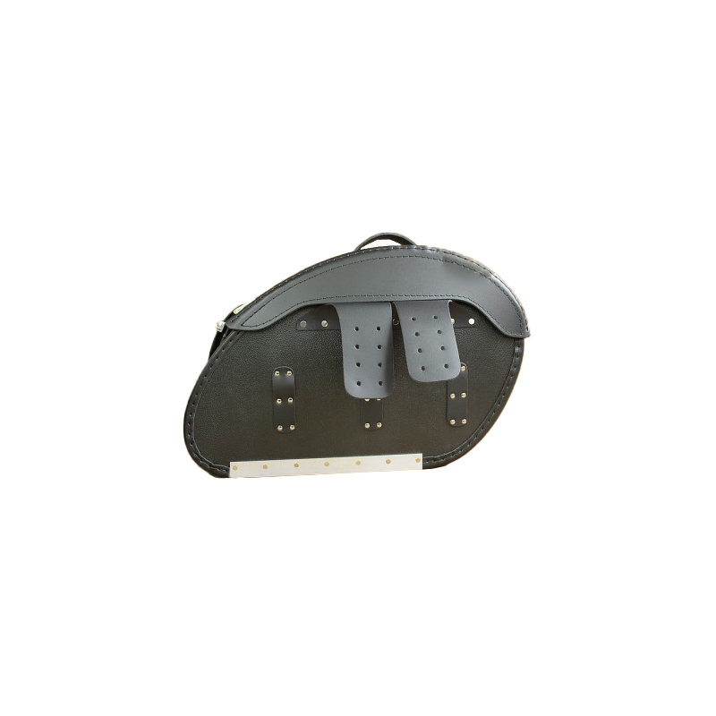 Leren motortassen RSA S262 zwart 26 l