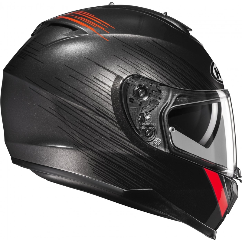 Integraal motorhelm HJC C70N Sway MC1 rood-zwart