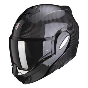 Opklaphelm Scorpion EXO-TECH EVO Carbon zwart glanzend - kwaliteit II
