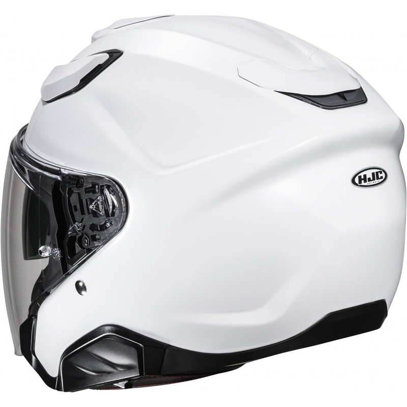 Open motorhelm HJC F31 Solid parelwit
