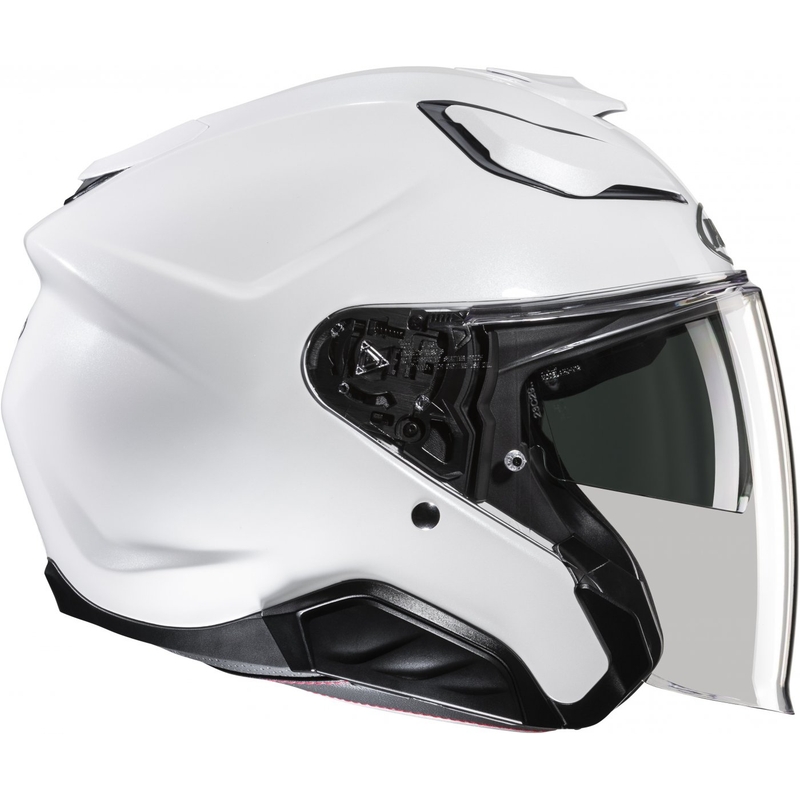 Open motorhelm HJC F31 Solid parelwit