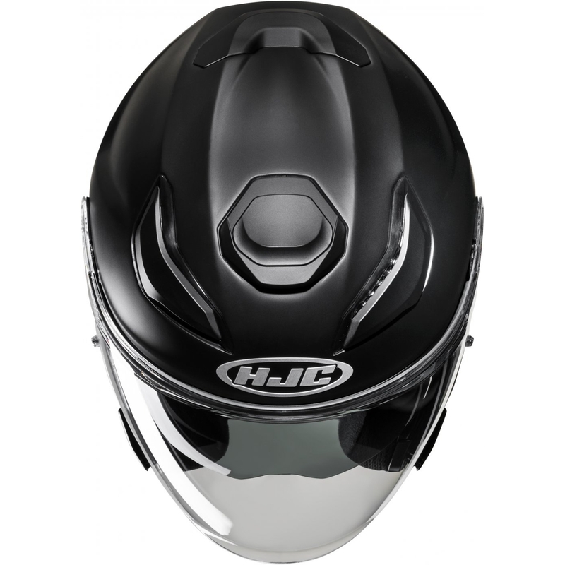 Open motorhelm HJC F31 effen zwart