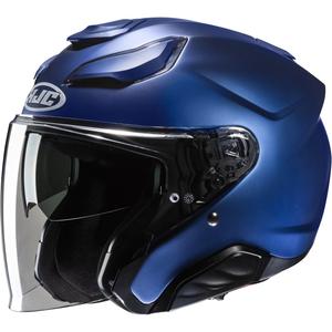 HJC F31 Solid Metallic Blauw Open Motorhelm