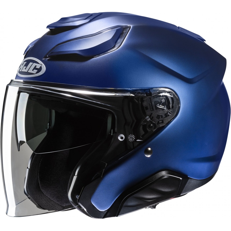 HJC F31 Solid Metallic Blauw Open Motorhelm