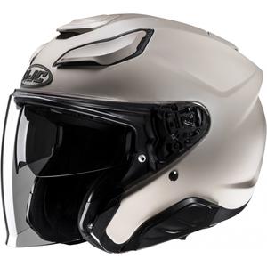 Open motorhelm HJC F31 zand