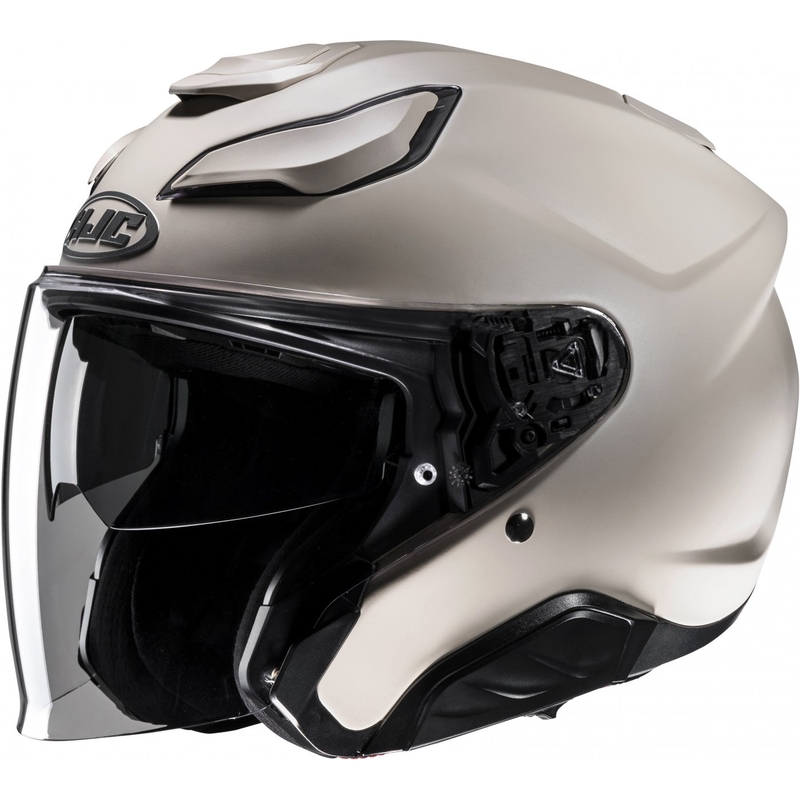 Open motorhelm HJC F31 zand