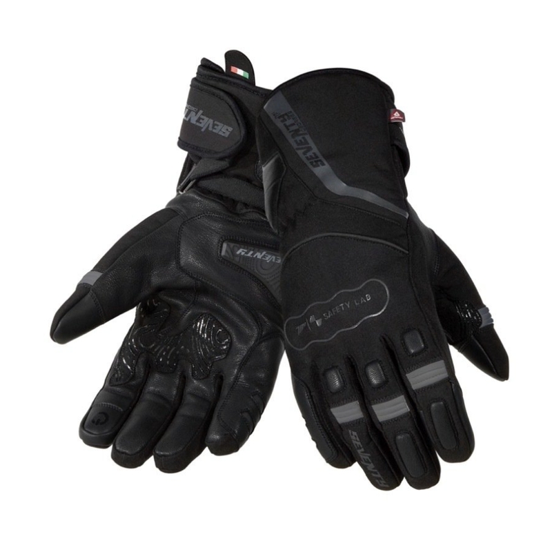 Motorhandschoenen SEVENTY DEGREES SD-T7 zwart-grijs