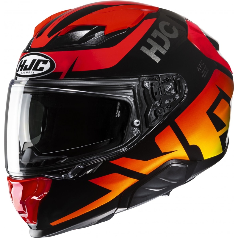 Integraalhelm HJC F71 Bard MC1 zwart-rood-oranje