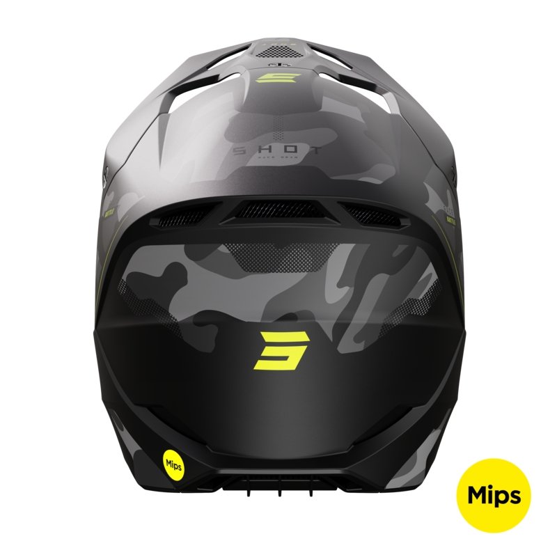 Motorcrosshelm Shot Race Battle fluo geel mat uitverkoop