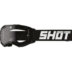 Kinder motorcrossbril Shot Rocket Kid 2.0 zwart (helder plexi)