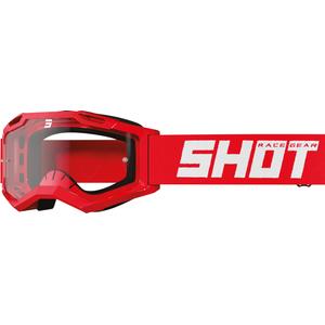 Kinder motorcrossbril Shot Rocket Kid 2.0 rood (helder plexi)