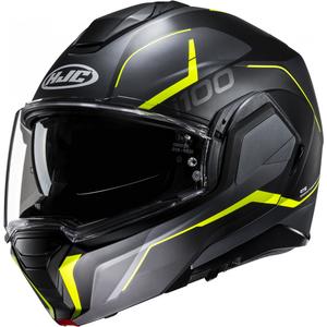 HJC i100 Lorix MC3HSF zwart-grijs-geel opklapbare motorhelm