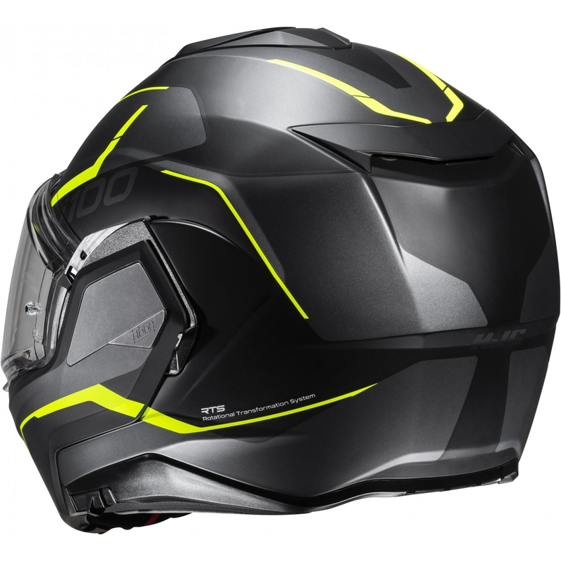 HJC i100 Lorix MC3HSF zwart-grijs-geel opklapbare motorhelm